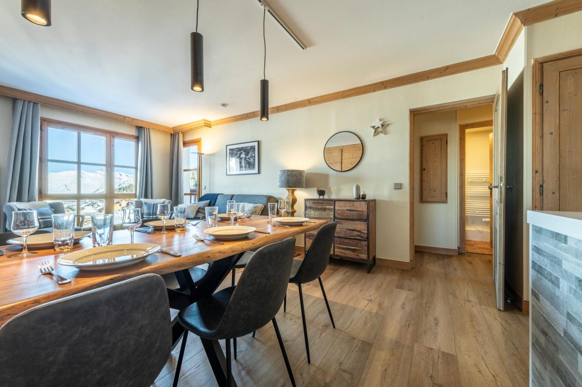 Appt Renove, 6 Personnes Arc 1950 Vue Exceptionnelle Montblanc, Sauna, Hammam, Piscine Int Et Ext Les Arcs  Kültér fotó